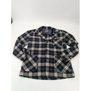 Vintage Pendleton Blazer Medium Blue Green Gordon Tartan Sportcoat USA Made